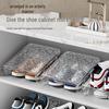 Double-Layer Minimalist Shoe Rack - Foldable, Space-Saving Storage Shelf for Shoes