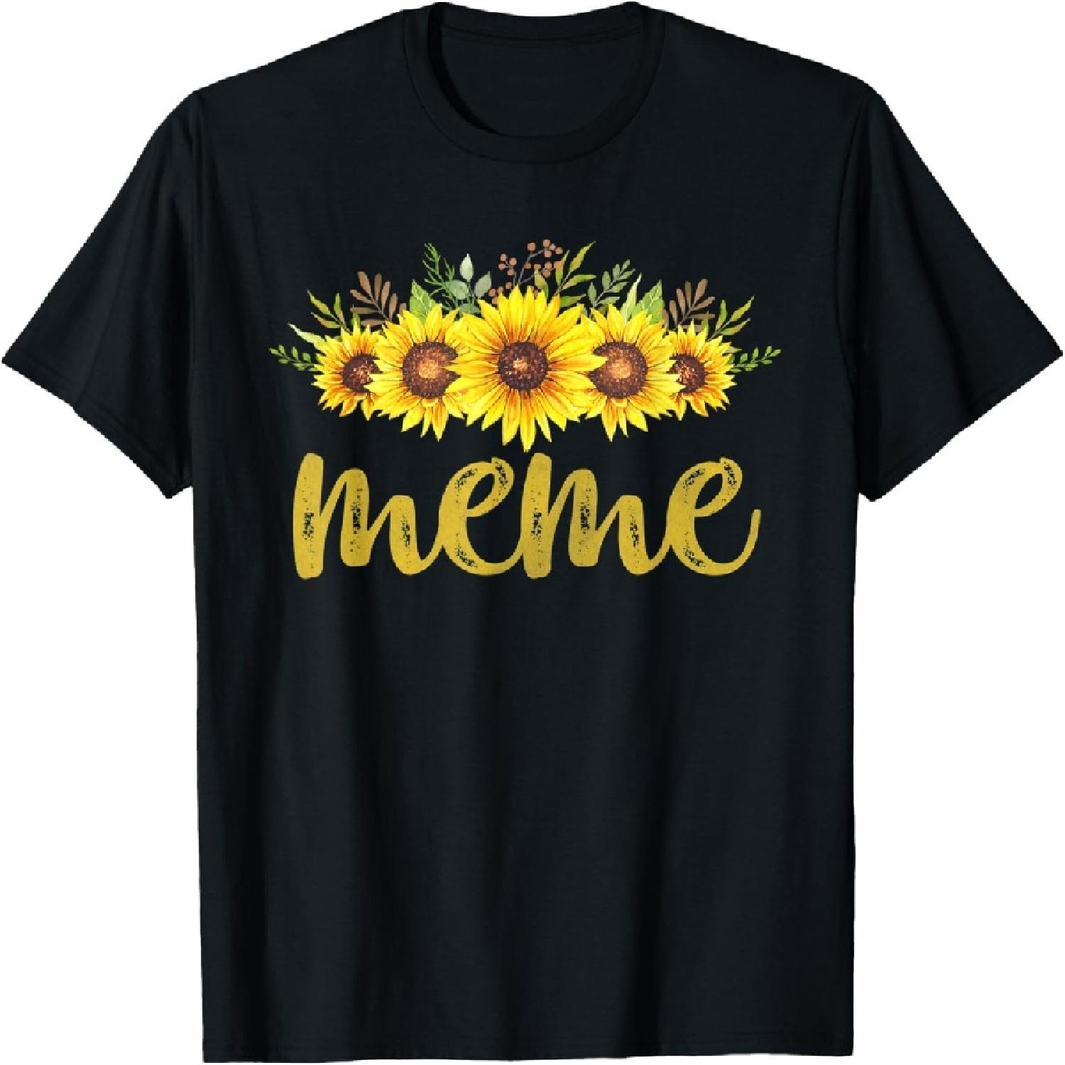 

Sunflower With Meme Graphic Vintage Meme Mother s Day T-Shirt XXXXXL різнокольоровий