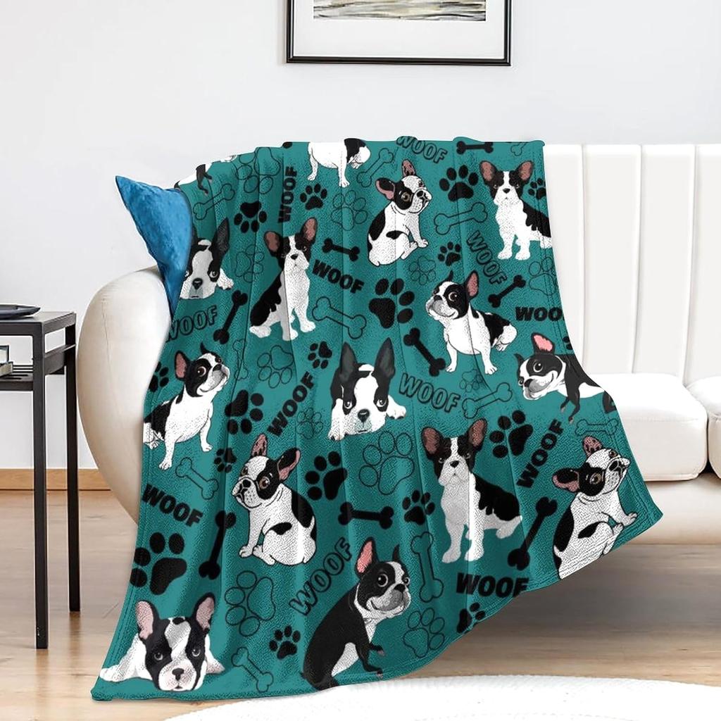 Cat Flower Digital-printed Polyester Bedroom Velvet Flannel Soft Sofa Cover Blanket Fleece Soft Sofa Cover Blankets for Beds