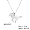 Dreamtimes Horse Necklaces Horse Pendant Necklace Stainless Steel Necklace Horse Chain Fashion Jewelry Women Christmas Gift