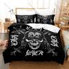 Legendary Band Slayer Bedding Set, Duvet Cover & 2 Pillowcases, Rock Music Pattern Breathable Fabric All Season Use