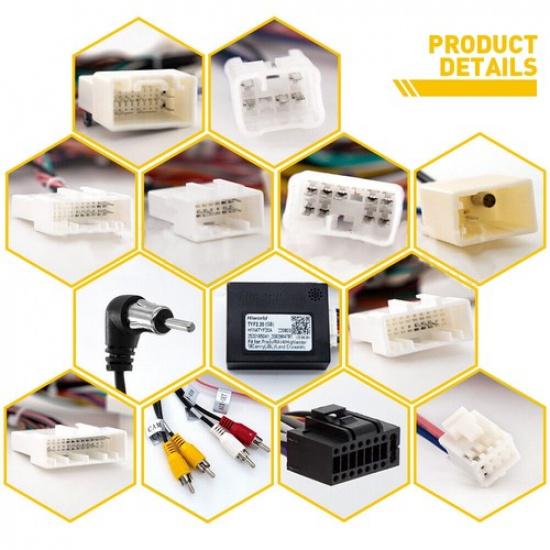 Stereo Radio Harness Connector Cable Wire Adapter Support For Toyota JBL AMP EXV