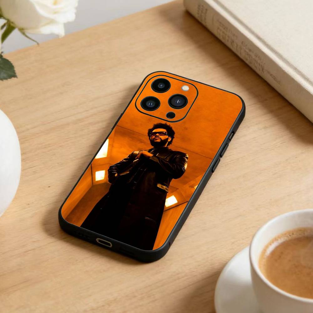 The Weeknd  Phone Case For iPhone 17 16 15 14 13 12 Max Plus Silicone Black Cover