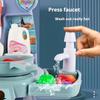 Simulated Kitchen Play Set With Lights & Sounds, Realistic Cooking Game Toy For Kids, Interactive Educational Playset For Toddle