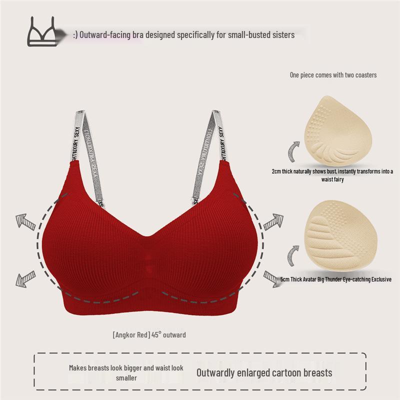 

Бюстгальтер Euro Wind 2.0 с мягкой поддержкой и расширяющимся наружу эффектом - Подчеркивающий и сексуальный бюстгальтер для маленькой груди в стиле японской комикс-манги XL (Recommended 120-135 jin)