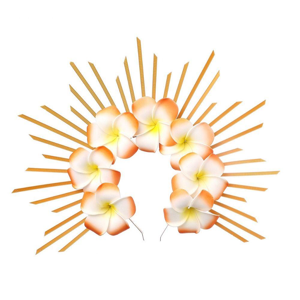 Party Attire Goddess Crown Tiaras Headband Multiple Colors Rose Halo Hairband  Stage Performance