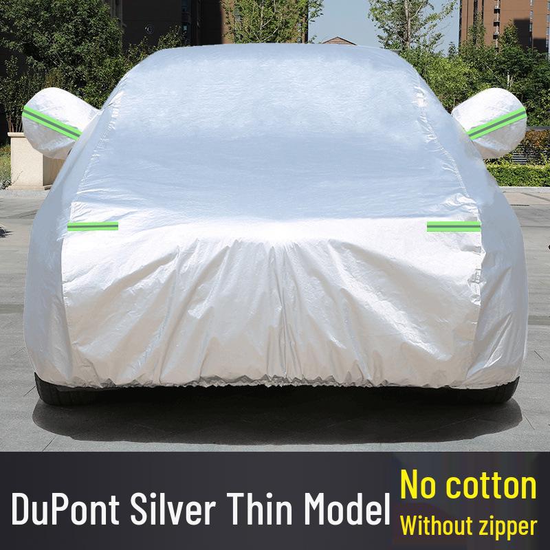 Four Seasons Universal Car Sunshade: Thickened, Rainproof, Heat Insulation Shield.