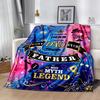 Love Letter Dad Blanket Soft Warm Cozy Suitable for Couch Chair Office for All Occasions Modern Best Holiday Gift for Friends Family