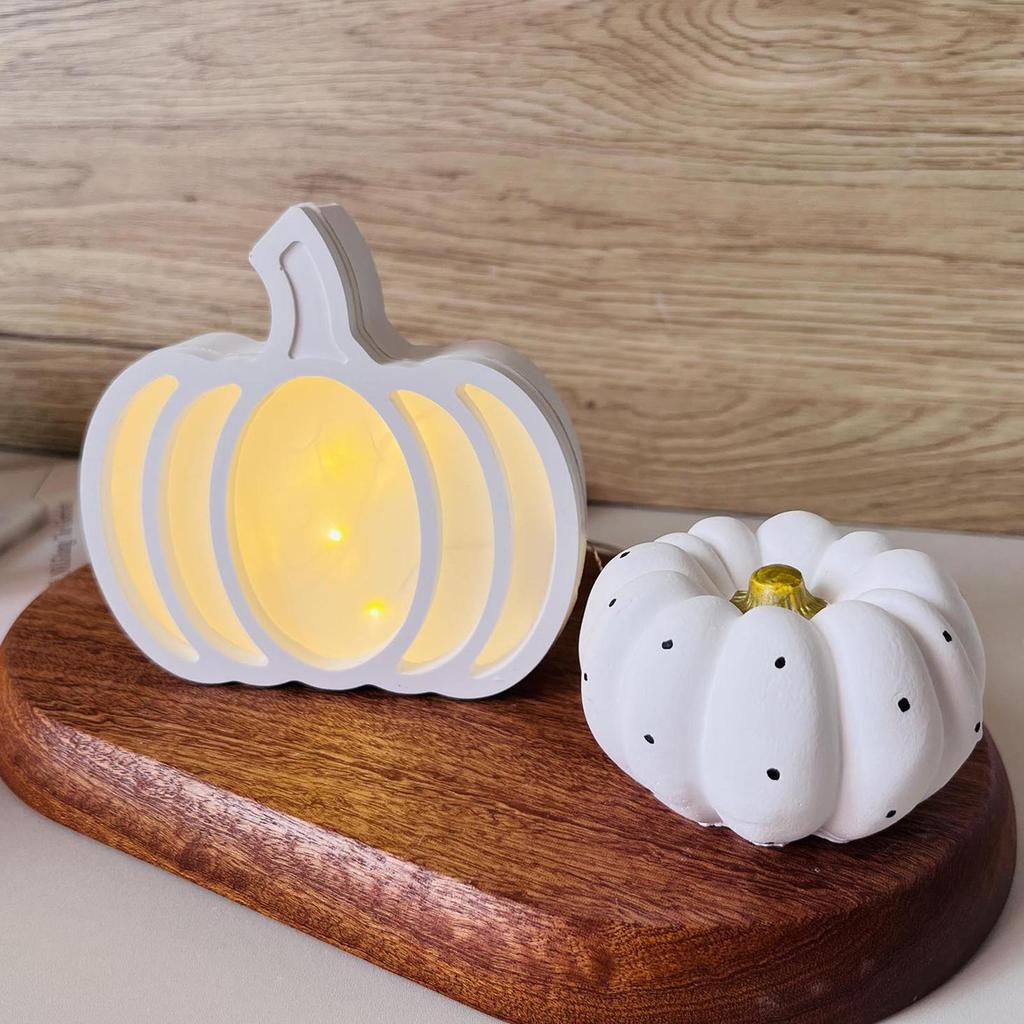 Silicone Molds For Crafts 2 Pieces Drip Glue Pumpkin Molds Halloween Decoration Atmosphere Lamp Craft For Home Hobbyists Kids