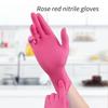 100PCS Fuchsia Nitrile Gloves Disposable Latex-Free for Food Handling Household Cleaning Esthetician Durable Non-Slip Design