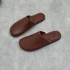 Johnature Genuine Leather Round Toe Flat Slippers Versatile And Comfortable Soft Soled Women's Slip-on Shoes