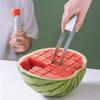 304 Stainless Steel Watermelon Cube Cutter Portable Watermelon Slicer Safe Watermelon Fruit Knives Kitchen Fruit Cutting Fork