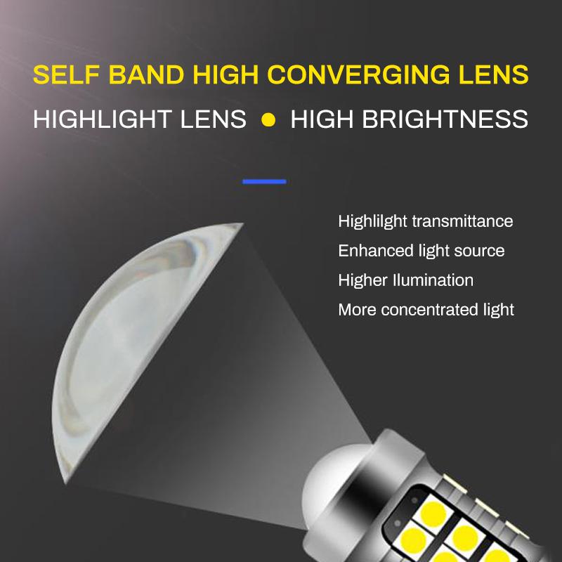 2PC 27LED Car Reverse Light Bulb Flash & Non Flash T15/W16W T20/7440 1156/P21W (Strobe 3 Times + Constant)