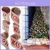 Elegant 2 Meter Christmas Ribbon Garland With Merry Christmas Letters For Diy Decor