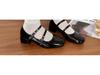 Silver Chunky Heel Mary Jane Ballet Flats for Women - Spring 2025 Collection