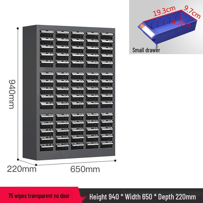 Parts & Screws Storage Cabinet with Iron Sheet Drawers