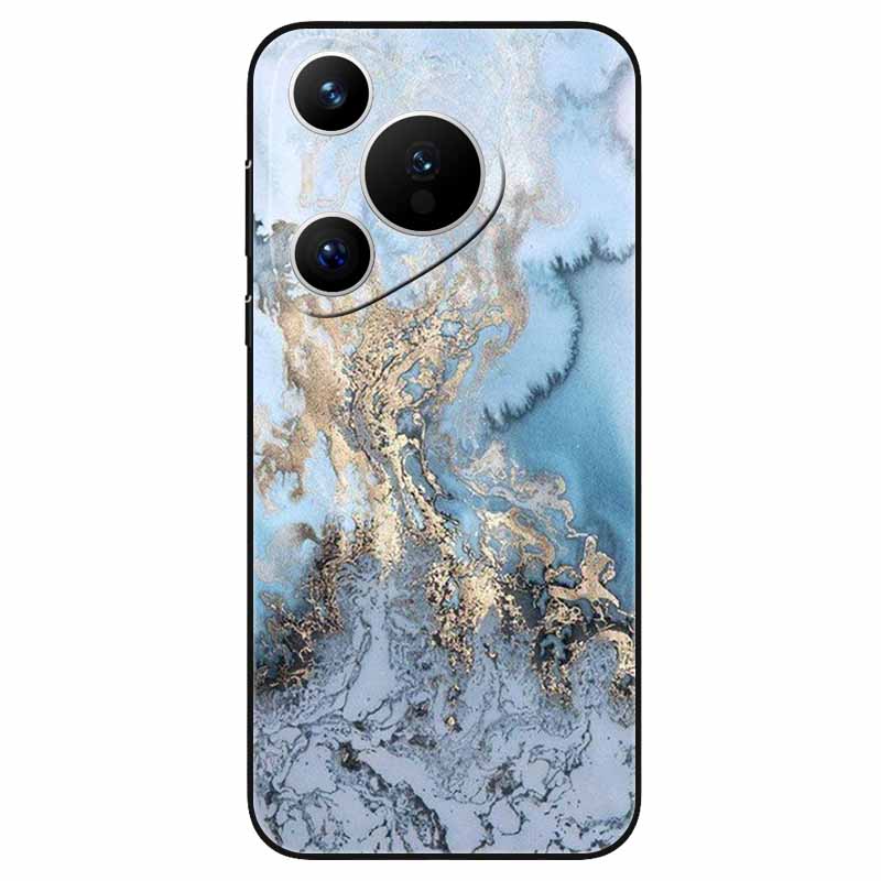 For Huawei Pura 70 / Pura70 Pro Case Soft Silicone Fashion Marble Shockproof Cover for Huawei Pura 70 Ultra P 70 Pro+ TPU Coque
