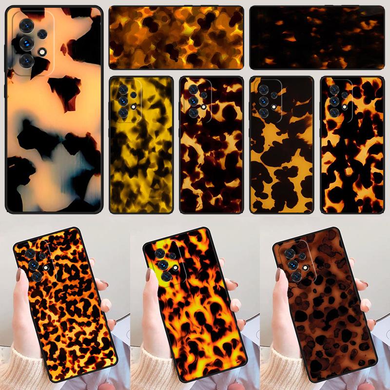 Tortoise Shell Pattern phone case For Samsung Galaxy A42 A31 A40 A51 A71 A32 A80 A91 A52 A72 A73 A20e A21S A50 A70 A11 A12 Cover