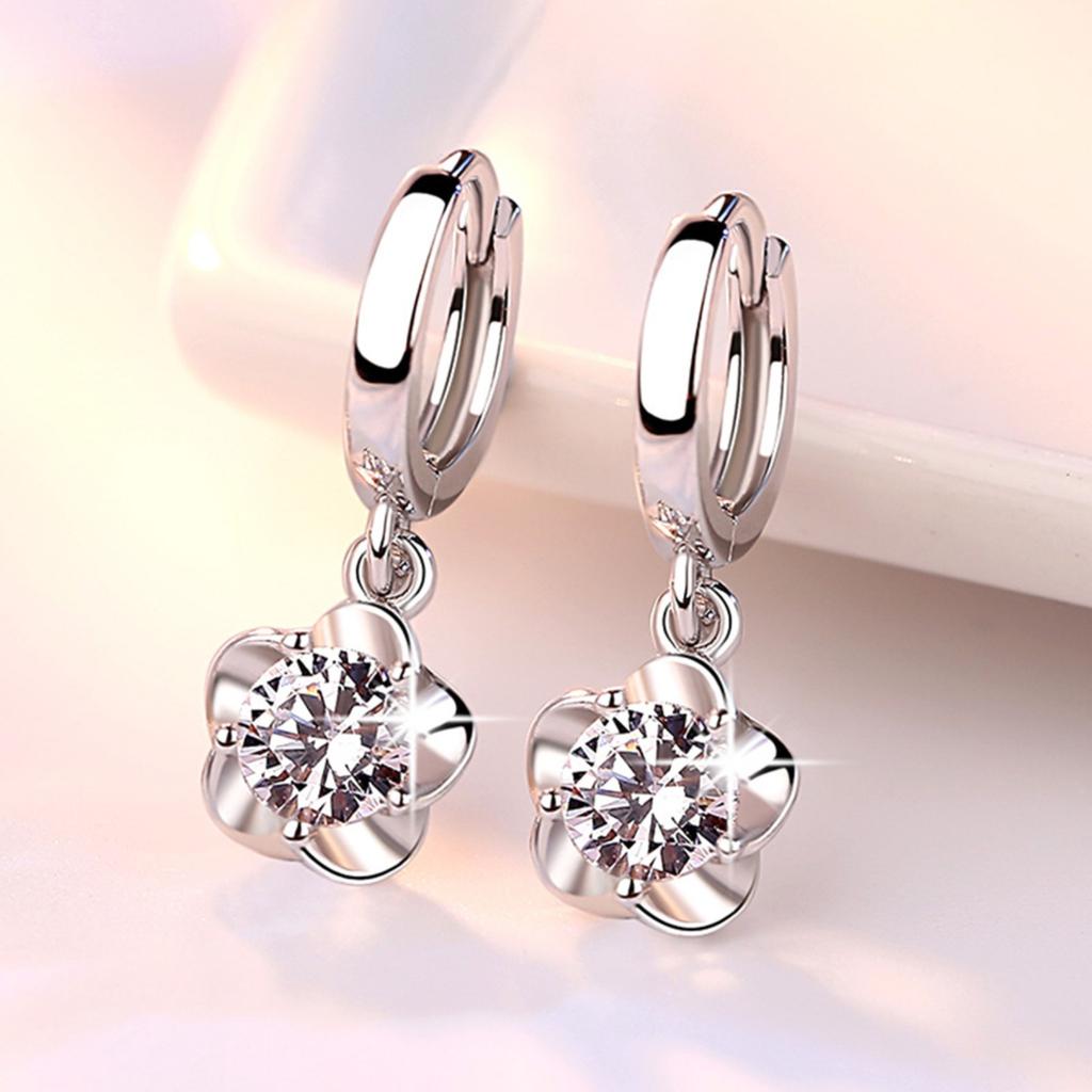 Drehende Diamant Damenohrringe Ohrring-Accessoires Blumenohrringe