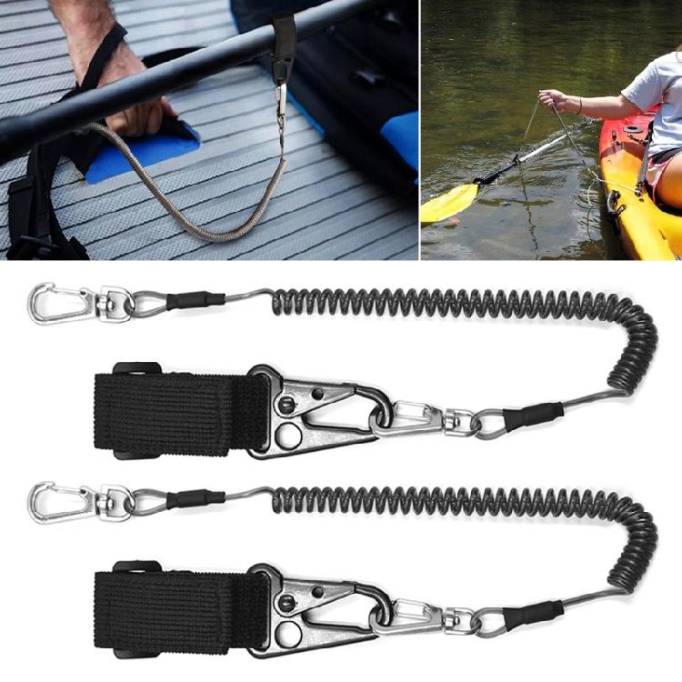 Tie Belt Wrap Straps Fishing Poles Tether with Coiled Lanyard Fishing Casting Rods Holder Belt Wire