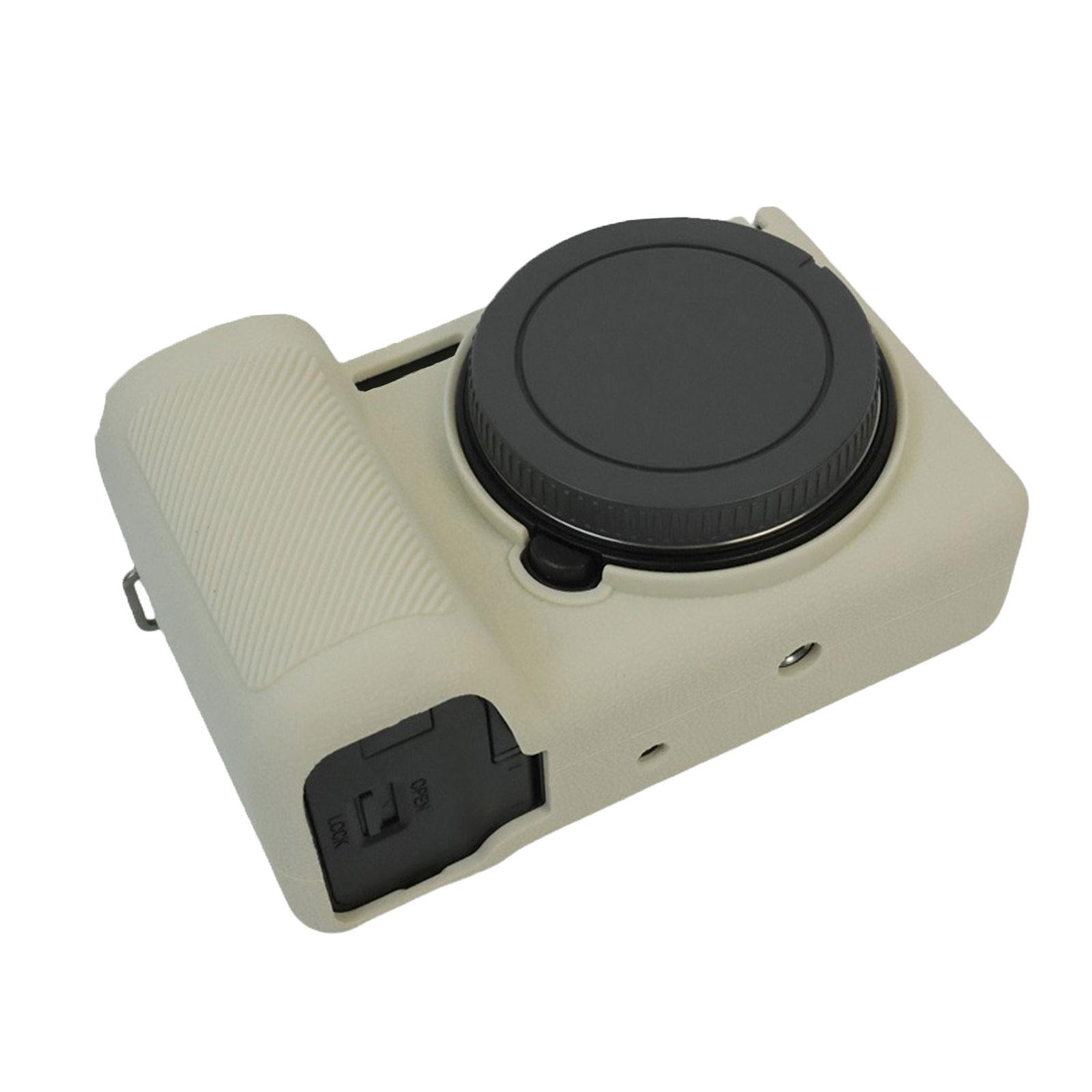 

Силиконовый чехол для камеры Sony ZV E10II, защищающий от царапин и пыли, с легким доступом к кнопкам и портам. бежевый