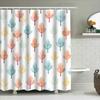 Colorful Leaves Shower Curtain Modern Bathroom Decor Easy Installation Perfect For Any Space!