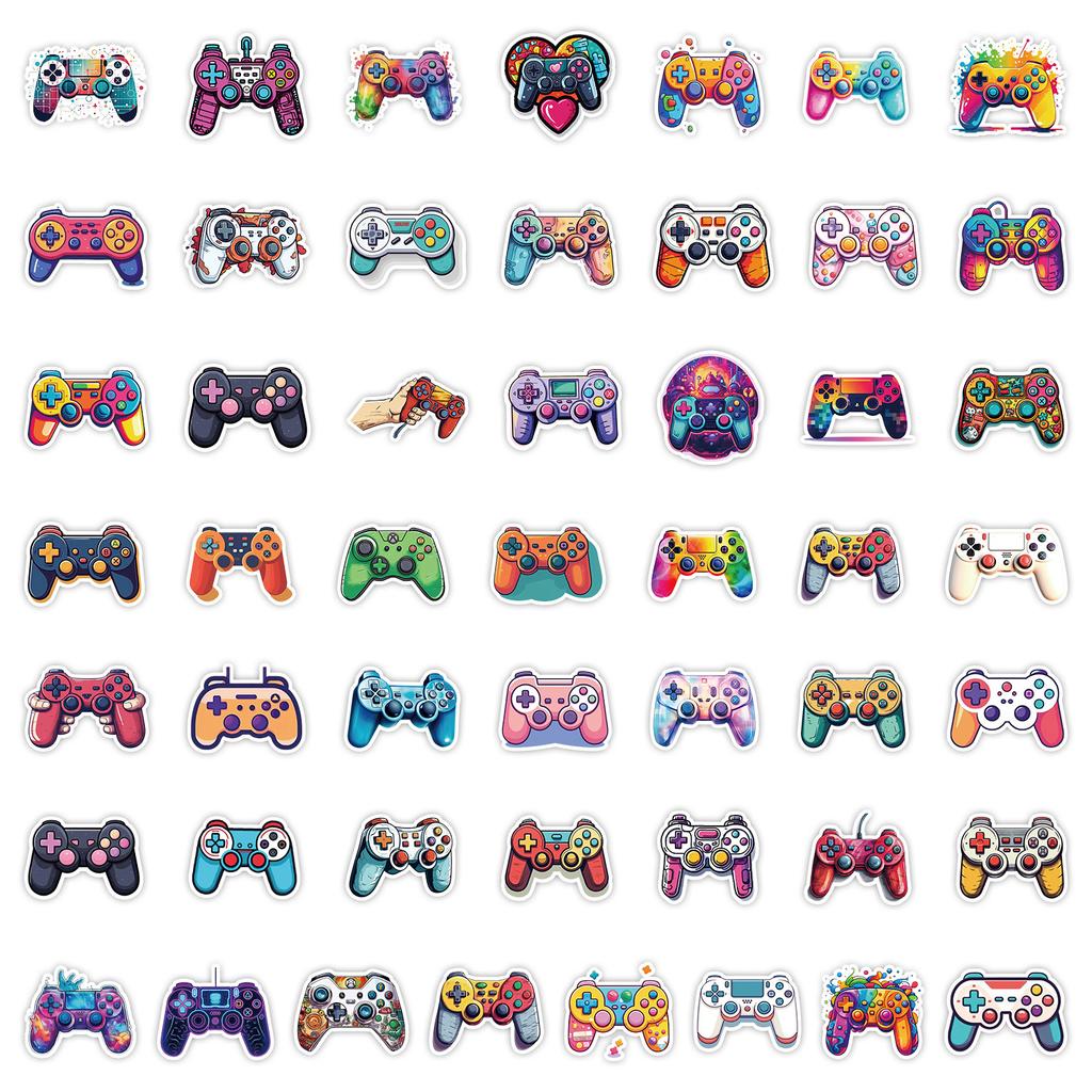 50 Game Handle Stickers Pack Skateboard Suitcase Decoration Stickers Waterproof Ins Wind Computer DIY Stickers