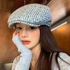 Y2k Stripped Berets Vintage Painter Cap Japanese Polka Dot Beret  Streetwear