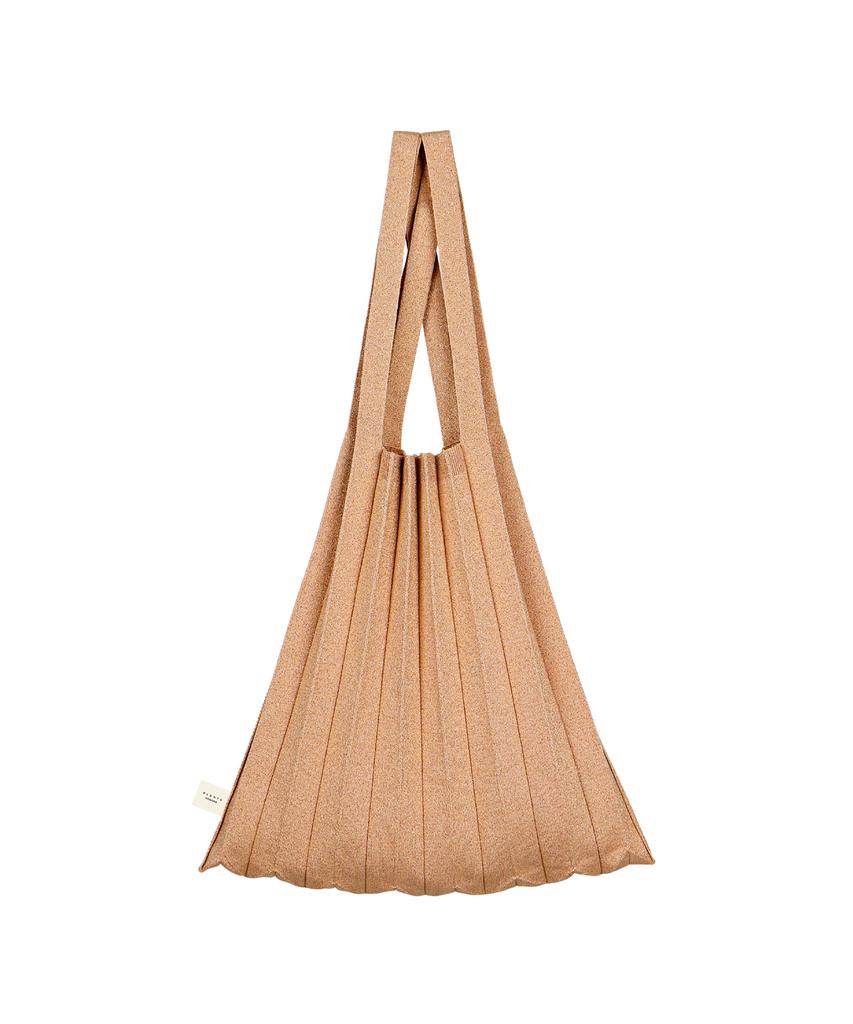 Pleatsmama Shoulder Bag Glitter Gold