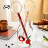 Ergonomic Glass Spoon Handmade Long Handle for Cooking Heat-Resistant Kitchen Utensil Adaptable Tool Stirring Serving Scooping Unique Gift Home Chefs