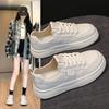 Stepping On Shit Feels Like Summer Mesh Breathable Little White Shoes Women's 2025 New Flat-bottomed Single Mesh Not Stuffy Feet Student Board Shoes