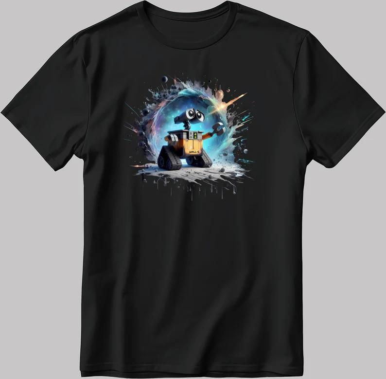 Wall E Galaxy Black T Shirt With Unisex Style Best Gift