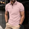 Summer Men's Sports and Leisure Collar Short Sleeved Polo Shirt Short Sleeve Polo Shirts Men’s