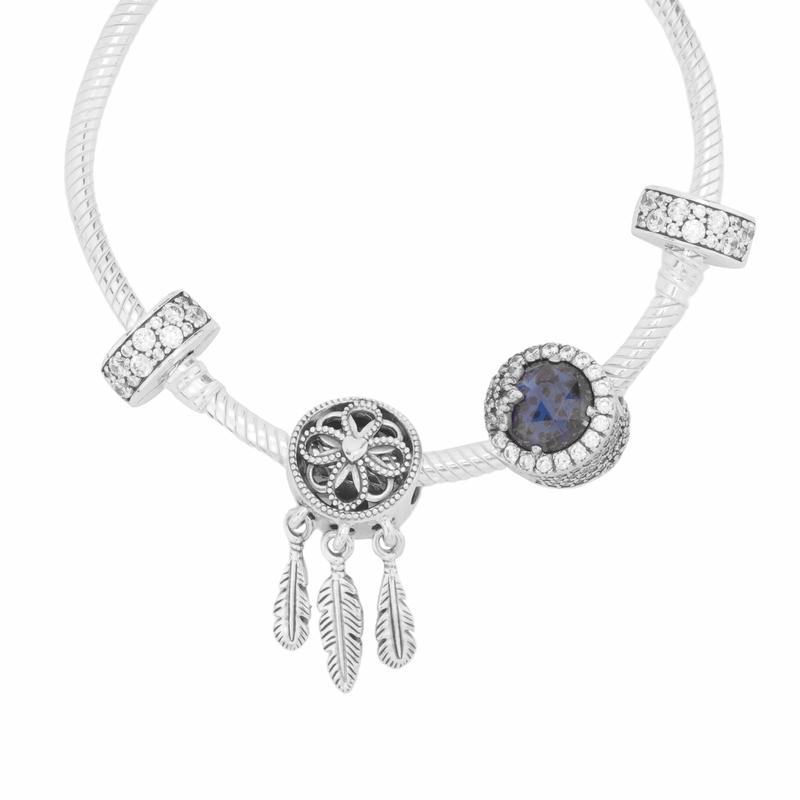 Pandora Jia Qi Rumeng 925 Silver Bracelet Set Women's Silver ZT0356