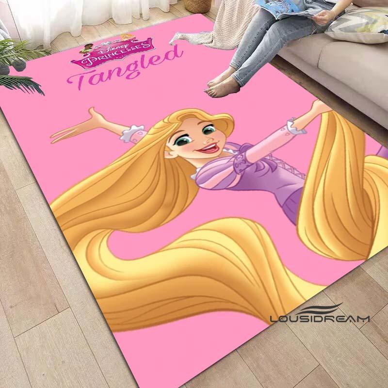 Disne Movie Tangled Rapunzel Princess Area Rug,Carpet for Home Living Room Bedroom Sofa Doormat Kitchen Decor Non-slip Floor Mat