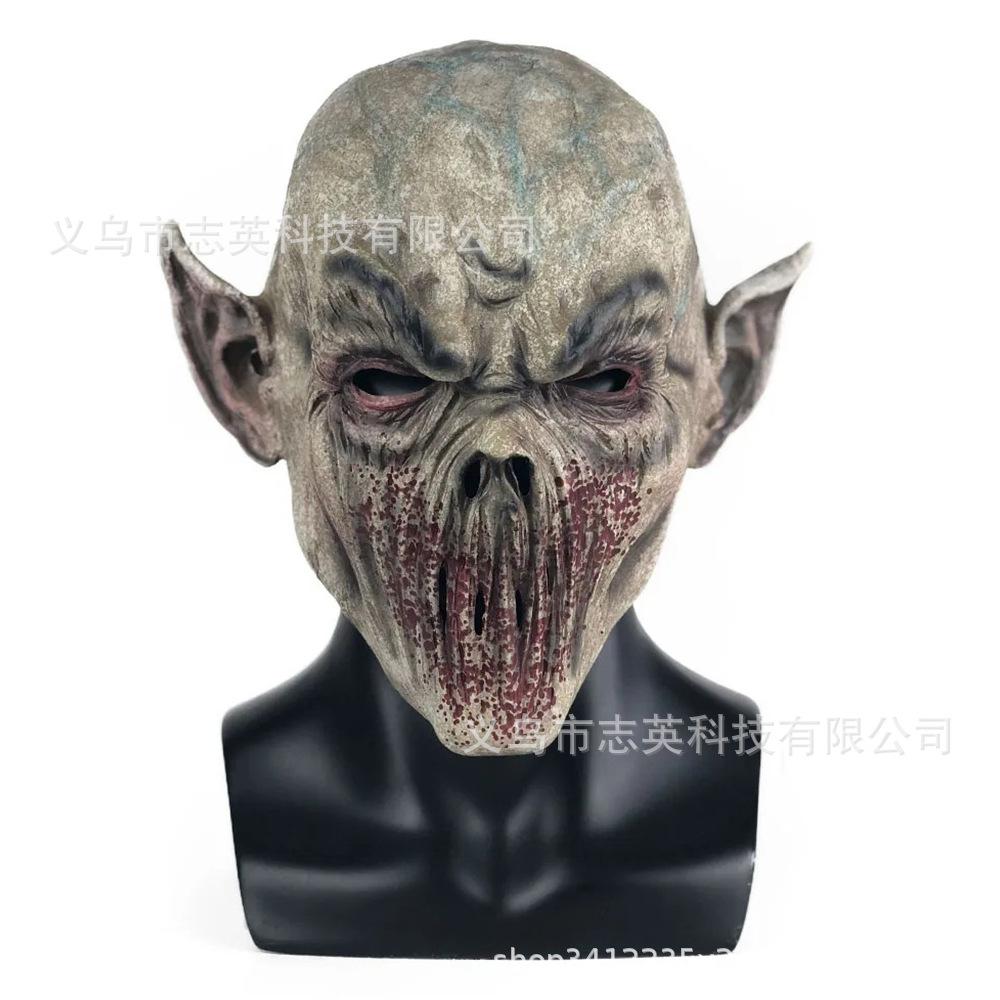 Horror Mouthless Monster Mask Bloody Alien Scary Headgear Halloween Masquerade Party Costume Props