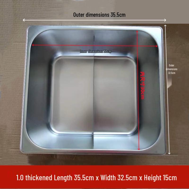 Stainless Steel Divided Cafeteria Serving Tray