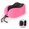 U-Shaped Memory Foam Travel Neck Pillow for Airplane and Car Support
