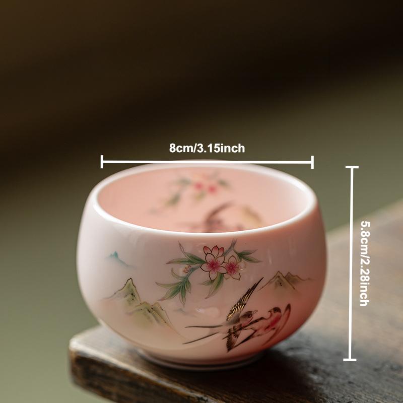 Nefritová čajová miska ze suetu Ručně vyráběné japonské keramické čajové misky Porcelánová ochutnávací čajová souprava pro domácnost Čínské kung-fu čajové nádobí Mistrovské šálky Dárková krabička
