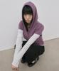 Striped Henley Neck Button Hooded Long Sleeve T-Shirt_Purple