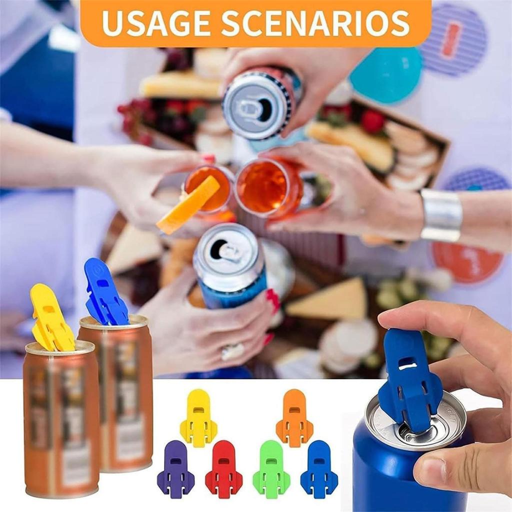 6pcs/set Bottle Opener Reusable Lid Remover Drink Can Opener Tool Beverage Can Cover Opener For Beer Soda Manual Can Openers