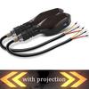 2PCS Motorcycle LED Turn Signals Light LED Tail Color Projection Lamp Color Projection Lamp with Waterproof Warning Light