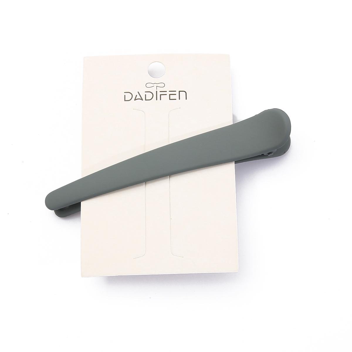 

Модная женская темпераментная заколка для волос, матовая заколка в виде утконоса, заколки ярких цветов, заколка, аксессуары для волос серый