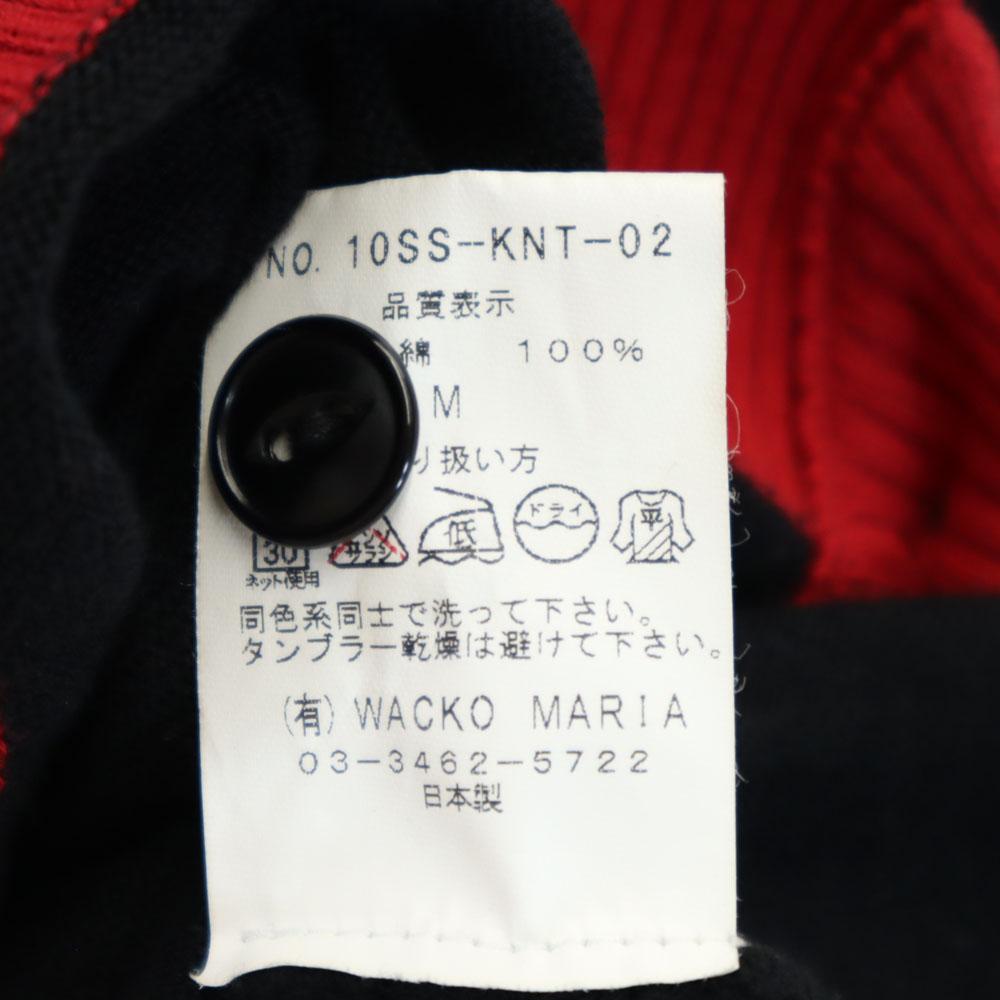 WACKO MARIA made in Japan Long sleeve V neck knit cardigan M black Men's Used