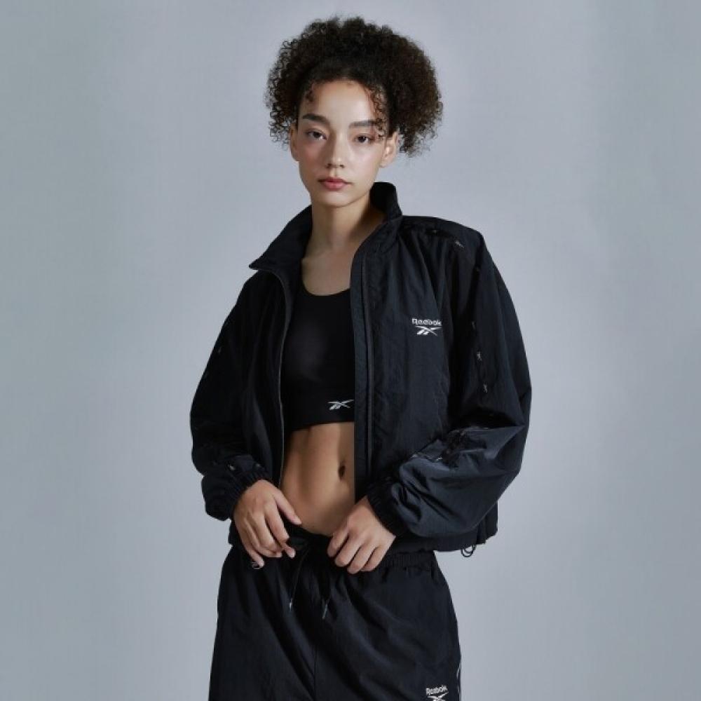 Reebok Rival Crop Windbreaker   Black Reju4fj13bk