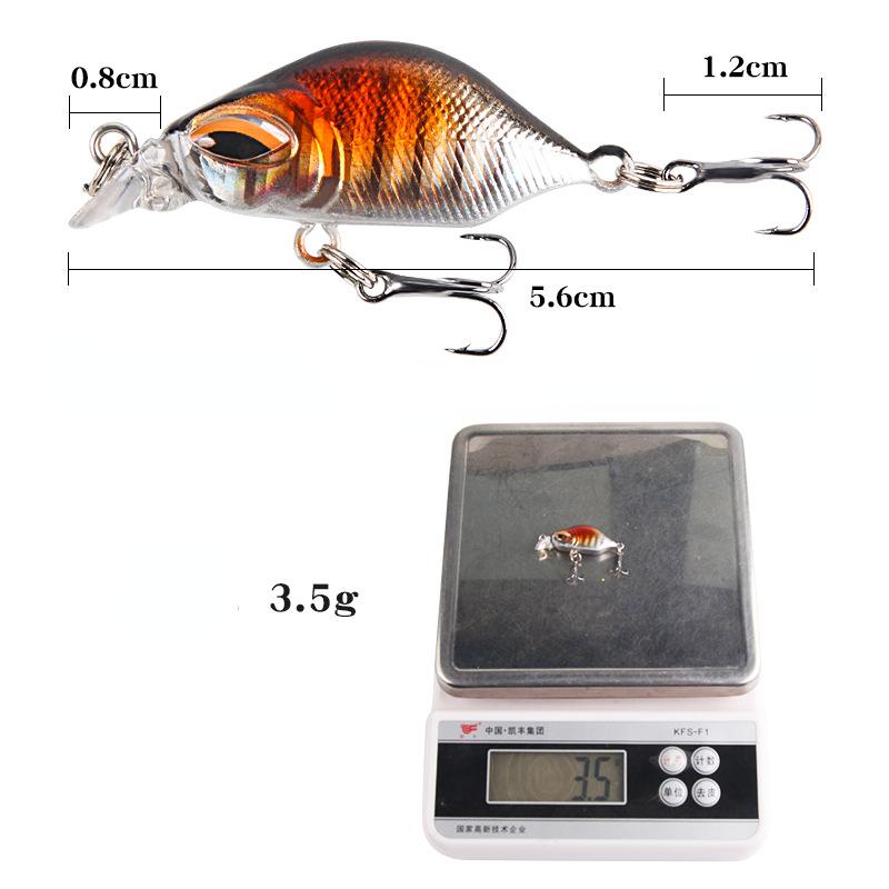 Wasseroberflächen-Köder Pailletten-Hartköder 4,4 cm/3,5 g