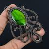 Green Flash Labradorite Pendant Gemstone Jewelry, 999 Copper Wire Wrapped Pendant, Handmade Jewelry Birthstone Pendant, Gift For Him
