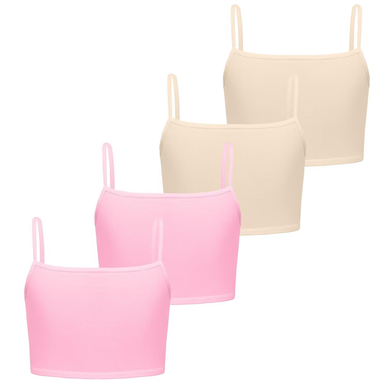 

4шт бюстгальтер для девочек нижнее белье детское подростковое тренировочное бюстгальтер детский жилет 8-14лет one size