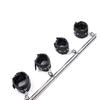 Stainless Steel Adjustable Open Leg Bar Handcuffs Ankle Cuffs Lockable Bondage Set Sex Slave Restraints Dog Collar Sex Toys