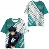 Japanese Anime Jujutsu Kaisen T-Shirts Satoru Gojo 3D Printed Summer Quick Dry Round Neck Short Sleeves for Men Polyester Do Not Fade New